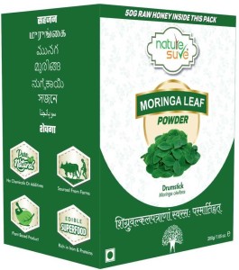 Nature Sure Moringa Leaf Atta Mix Powder 200g with Raw Honey 50g