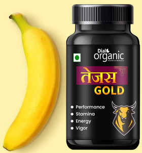 dial organic Tejas Gold Power Booster for Stamina, Power, Ayurvadic Capsule
