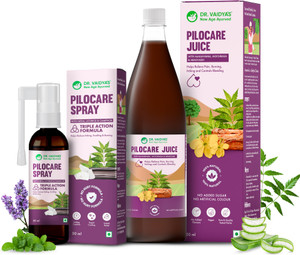 DR. VAIDYA'S Pilo care Spray & Juice (Mild Combo)