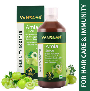 VANSAAR Ayurvedic Amla Juice Cold Pressed Wild Amla for Immunity & Hair Growth