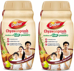 Dabur Chyawanprash Awaleha - 500g |Gur/Jaggery|3X Immunity Action|No added Sugar