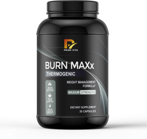 PRIMEVITA Burn Maxx Thermogenic Fat Burner 1000mg Weight Loss Capsules Men Women Belly Fat