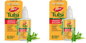 Dabur Tulsi Drops Natural Immunity Booster pack of 2( EACH 30 ML) (Pack of 2)