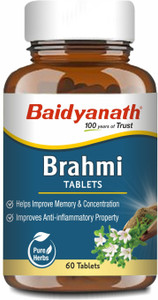 Baidyanath Brahmi Tablets | For Mind and Memory Wellness | Helps to handle life’s daily Stress and Anxiety | Rejuvenates Mind & Body |