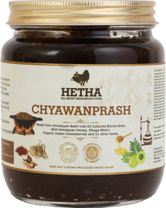 Hetha Chyawanprash made with Himalayan Badri Cow Bilona A2 Cultured Ghee in Iron Kadhai. NO White Sugar used - 600grams