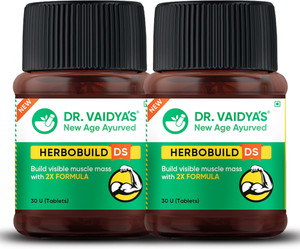 DR. VAIDYA'S Herbobuild Double Strength Muscle Gainer Capsules - Image 6