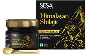 SESA Ayurvedic Pure Himalayan Shilajit Resin Boost Stamina, Immunity, Power & Energy
