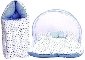 Fareto Baby Combo Of Bedding Mattress With Mosquito Net & S Bag(3-6 months) standard crib