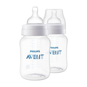 Philips Avent Anti-Colic Baby Bottle SCY103/20 | 1m+ age | BPA free | Pack of 2 - 260 ml