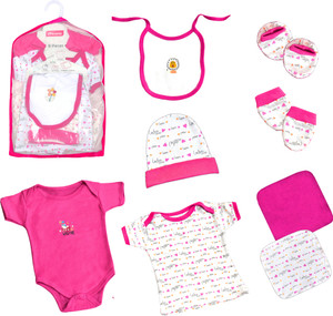 Vपेरेंट्स Honey Punch New born Baby Gift set (Pack of 8 )