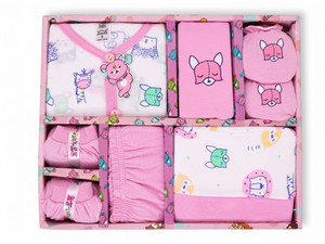 Winwega NewBorn Baby 0 to 3 Month Gift Set 6 Pic Unisex 100% Cotton Soft Fabric