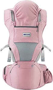 MEDITIVE Baby Carrier with Detachable Hip Seat, Ergonomically Designed (0-36 Months) Baby Carrier