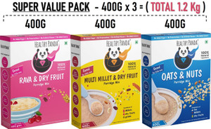 HEALTHY PANDA baby food (400gX3) Saver pack - baby -maavu-best baby cereal-kids Cereal
