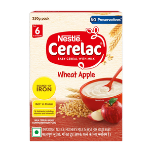 Nestle Cerelac Wheat Apple Baby Food Cereal - Image 1