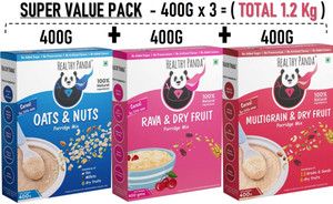 HEALTHY PANDA baby food-Combo-400gX3(1.2Kg)-baby cereal-daliya food for baby-baby healthy food Cereal