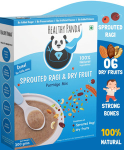 HEALTHY PANDA Organic Sugar Free-(300gm)-Sprouted Ragi Cerelac-baby food-dry fruit mix-baby Cereal