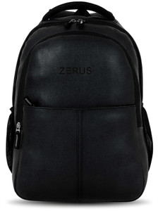 ZERUS PU Leather Backpack for Men & Women Stylish School Office College & Travel Bag 35 L Laptop Backpack