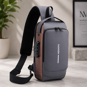 heboo Waterproof Anti-Theft Sling Backpack with USB Charging port | Unisex Backpack 6 L Trolley Backpack