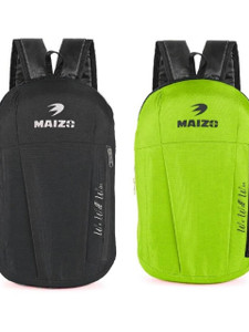 MAIZO Small Backpack/ School Bag Combo of 2 - Black & Green 10 L Backpack