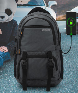 ANTHUB Laptop Backpack 1001 Unisex With USB Port And Rain Cover 40 L Backpack
