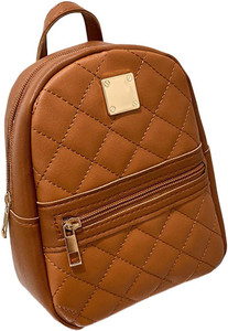 SYGA Women's Embroidered Small Backpack 10 L Backpack Brown