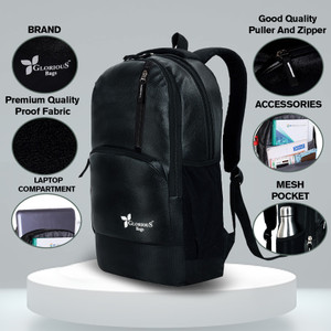 GB Glorious Glorious Bags Laptop Backpack ANTI THEFT FAUX LEATHER 32L 32 L Backpack