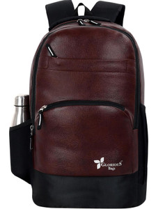 Glorious Bags Premium Bags / Laptop Backpack ANTI THEFT FAUX LEATHER 30L 28 L Backpack