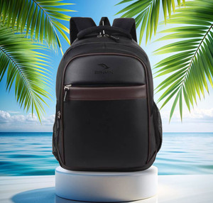 Airwin 25L Leather Laptop Backpack - Image 6