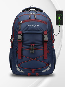 PROVOGUE Unisex Spacy 3.0 with USB Port, Rain Cover and Reflective Strip 39 L Laptop Backpack