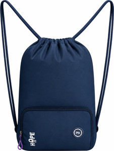 PB Pearl Bags Premium Polyester Drawstring / Dori Bag with Front Zip Pocket (46.5x32.5X11 CM) 17 L Backpack