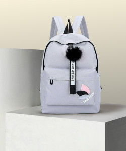 SS Enterprises Small 12 L Laptop Backpack Small Backpack Cute Style Female Student Waterproof Anti Thief School Backpack (Black) 20 L Backpack