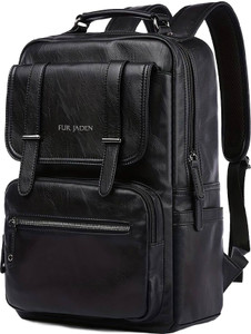 FUR JADEN Vegan Leather Stylish 15.6 Inch 20 L Laptop Backpack