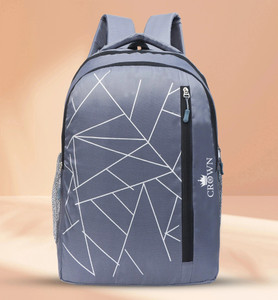 CROWN Stylish With Large Spacious Spider Design for School & College & Laptop 25 L Backpack
