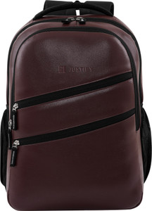 Justify 28 L Laptop Backpack Leather Backpack Unisex Bag Office/School/College/Business 28 L Laptop Backpack