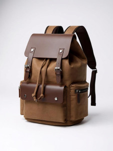 bipo denim laptop backpack canvas vegan leather jeans college bag for men and women 28 L Backpack