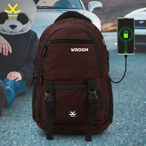 WROGN ASPHER Unisex With USB port and Rain cover 40 L Laptop Backpack