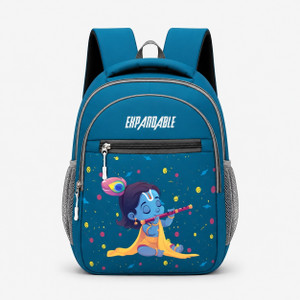 Expandable Little Krishna Printed School Bag for Boys & Girls | waterproof school bag 18 L Backpack