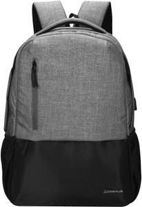Cosmus Casual Laptop Backpack with USB Charger Port 46cm 26 Litre Grey College Bag 26 L Laptop Backpack