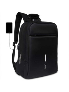 CBAG Anti Theft Number Lock 15.6 Inch Laptop Backpack with USB Charging for Men Women 25 L Laptop Backpack