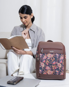 ZOUK Paisley Print Amalia Daypack 10.6 L Laptop Backpack