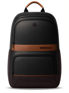 WROGN Classic Anti Theft Faux Leather Office/Travel/College with 15.6" Sleeve for Men 30 L Laptop Backpack