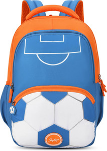 SKYBAGS BUDDY PLUS 03 SCBP FOOTBALL ORANGE BLUE 20 L Backpack