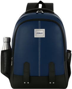 ZERUS PU Coated Waterproof Bag for Men Women Travel Work School with Bottle Holders 31 L Laptop Backpack