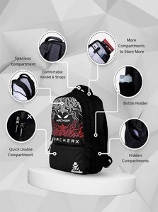 Ashifa THE HACKER Edition Bag 2 Secret Pockets, 28 litres Large Size Laptop Backpack 28 L Laptop Backpack