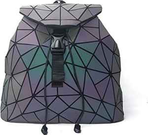 Fashionetic Geometric Luminous Reflection Backpack For Men and Women 15 L Backpack