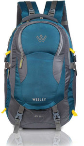 WESLEY Unisex Travel Rucksack hiking bag with Raincover & internal organiser 45 L Laptop Backpack