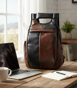 FLY BOYZ 28L Leather Laptop Backpack - Image 6