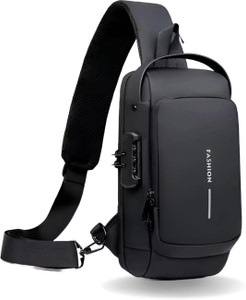 romj New Sling Bag Anti-Theft USB Crossbody Backpack Waterproof Chest Shoulder Bag 10 L Backpack