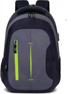 Vokan Laptop Backpack With USB Charging Port, Water Resistant 30L (Black) 30 L Laptop Backpack