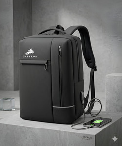 Emperor Multi-purpose backpack With USB charging Port Laptop bag/Office bag/College bag 32 L Laptop Backpack Charcoal Black - Price in India | Flipkart.com